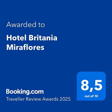 Hotel Britania Miraflores Lima Exterior foto